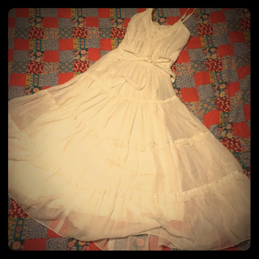 Vintage White Gunne Sax Dress